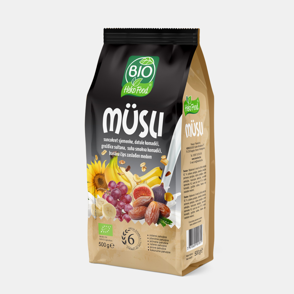 MUSLI 6 žitarica VOĆE BIO 100%