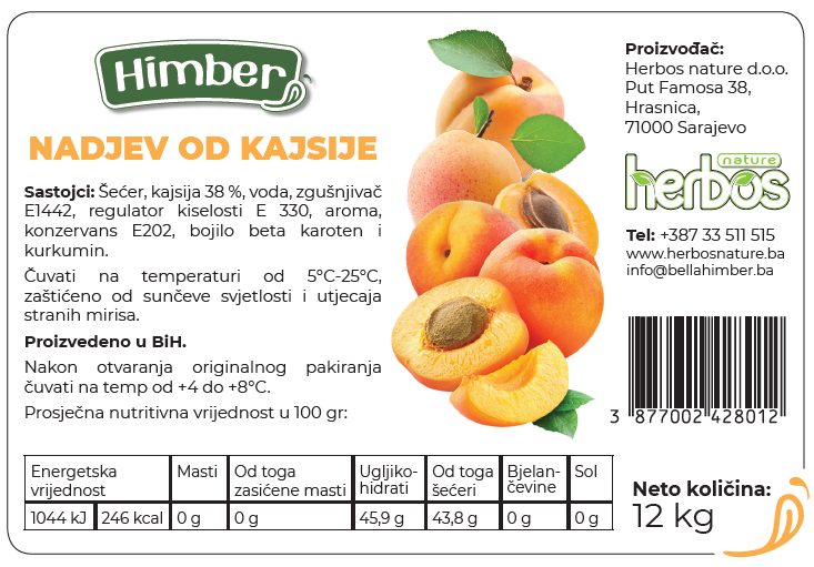 nadjev od kajsije 12 kg